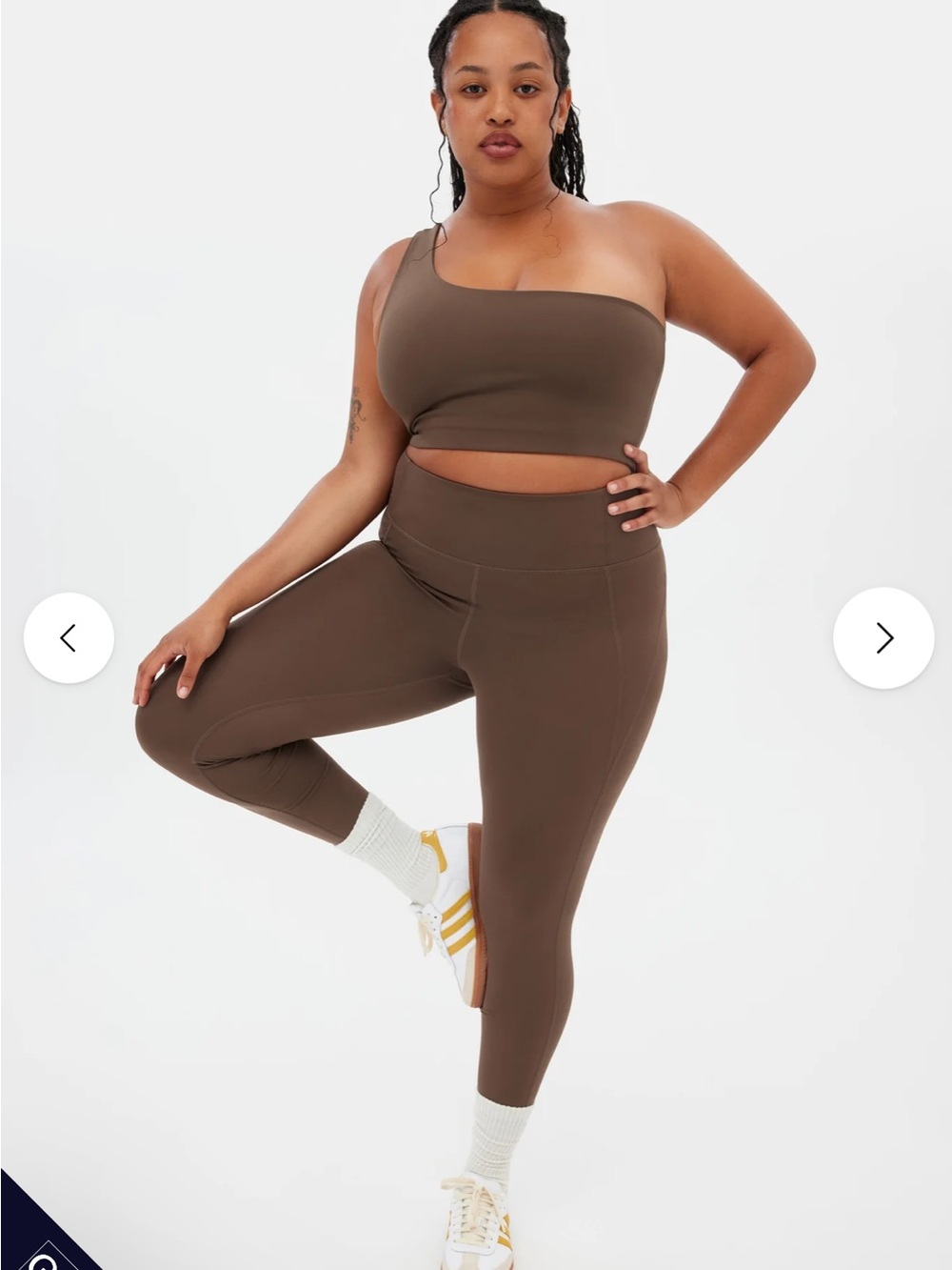 Girlfriend Collective Cafe brown Compressive High-Rise Legging size XL